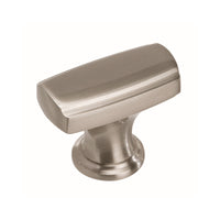 Amerock  Highland Ridge Collection  Round  Cabinet Knob  1-1/8 in. Dia. 1-1/8 in. Satin Nickel  1 pk