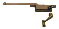 Prime-Line  Bronze  Steel  Left  Single-Arm Casement  Window Operator  For Steel Framed Windows