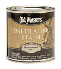 Old Masters Semi-Transparent Natural Walnut Oil-Based Penetrating Stain 0.5 pt (Pack of 6)