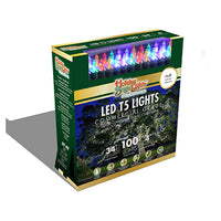 Christmas LED Light Set, T5, Commercial-Grade, Multi, 100-Ct.