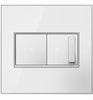 Legrand Adorne White 2 gang Thermoplastic Nylon GFCI/Rocker Wall Plate 1 pk