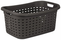 Weave Laundry Basket, Espresso, 26-In.