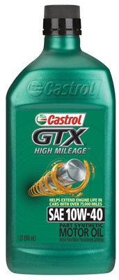 GTX Motor Oil, High-Mileage, 10W-40, 1-Qt. (Pack of 6)