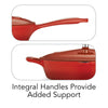 10 in Enameled Cast-Iron Series 1000 Covered Skillet - Gradated Red