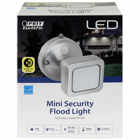 Feit Electric Dusk to Dawn Hardwired LED Silver Mini Security Flood Light