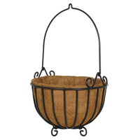 Gardman 16 in. H X 13 in. D Steel Hanging Basket Black