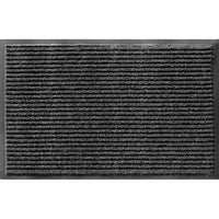 Apache Mills 1.5 ft. L X 2.25 ft. W Black Apache Rib Indoor and Outdoor Vinyl Door Mat