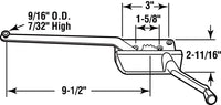 Prime-Line Casement Operator Left 9-1/2" Bronze 11/32" Dia. Carded