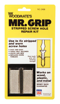 Woodmate's Steel Round Head High/Low Thread Screw Hole Repair Kit 3/4 Dia. x 2 L in.