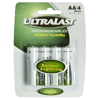 Dantona Ultralast Ni-Cad AA 1.2 V 0.6 Ah Solar Rechargeable Battery 4 pk