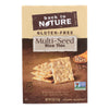 Back To Nature Multi Seed Rice Thin Crackers - Brown Rice Sesame Seeds Poppy Seeds and Flax Seed - Case of 12 - 4 oz.