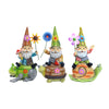 Alpine Polyresin Assorted 14 in. Animal Riding Statuary (Pack of 3).