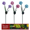 Alpine Metal Assorted 33 in. H Twin Hydrangea Solar Garden Stake (Pack of 12)