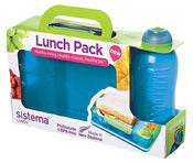 Sistema 41575 Lunch Pack Snack Duo Assorted Colors