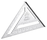 Empire  Magnum  12 in. L x 12 in. H Aluminum  Heavy Duty  Rafter Square  Silver