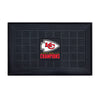 NFL - Kansas City Chiefs Super Bowl Champions Heavy Duty Door Mat - 19.5in. x 31in.