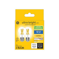 GE Ultra Bright A15 E26 (Medium) LED Light Bulb Soft White 100 Watt Equivalence 2 pk