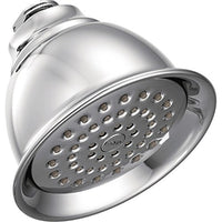 Chrome one-function 4-3/8" diameter spray head eco-performance showerhead