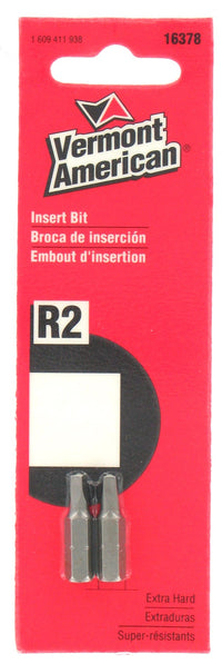 Vermont American 16378 #2 Square Recess Icebit® Screwdriver Bit 2 Count