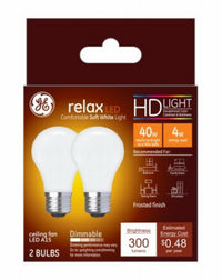 GE Relax A15 E26 (Medium) LED Bulb Soft White 40 W 2 pk