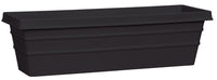 Akro Mils MSW24000G18 24" Black Marina Box Planter (Pack of 12)