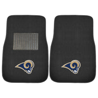 NFL - Los Angeles Rams Embroidered Car Mat Set - 2 Pieces