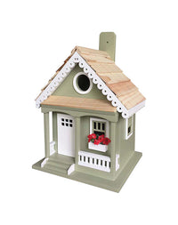 Home Bazaar  9.25 in. H x 5.9 in. W x 7.67 in. L Wood  Bird House