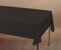 Creative Converting 710126 54 X 108 Black Velvet Tablecover