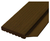 Garage Door Weatherstripping, Brown PVC, 2-In. x 7-Ft.