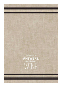 Hallmark I Do Have Wine Tea Towel Cotton 1 pk (Pack of 2)