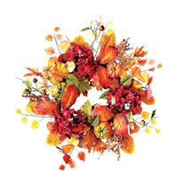 Celebrations  Hydrangea Wreath  Fall Decoration  24 in. H x 24 in. W 1 pk (Pack of 3)