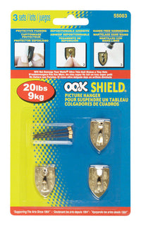 Ook Shield Picture Hanger 20 lb 3 pk