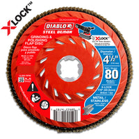 X-Lock Flap Disc, 80-Grit, 4.5-In.