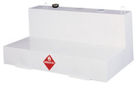 Liquid Transfer Truck Tank, L-Shaped Steel, White, 105-Gal.