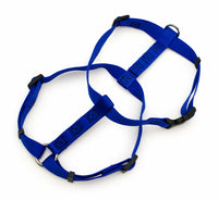 Nylon Dog Harness, Blue, 3/4 x 20-28-In.