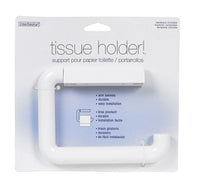 InterDesign White ABS Plastic Wall Mount Toilet Paper Holder