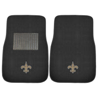 NFL - New Orleans Saints Embroidered Car Mat Set - 2 Pieces