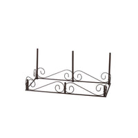 Regal Art & Gift Brown Outdoor Garden Stake Display Rack Metal (Pack of 2)