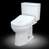 TOTO® WASHLET+® Drake® II 1G® Two-Piece Elongated 1.0 GPF Toilet and WASHLET+® S550e Contemporary Bidet Seat, Cotton White - MW4543056CUFG#01