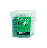 ITW  Backer-On  No. 10   x 1-1/4 in. L Phillips  Round Head Steel  Cement Board Screws  800 per box 1 pk