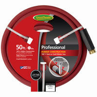 Professional Hot Water Rubber Hose, Red, 5/8-In. x 50-Ft.