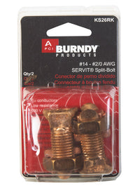 Burndy  Servit  Split Bolt Connector  2 pk