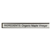 The Maple Guild Organic Vinegar - Maple - Case of 6 - 375 ML