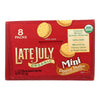 Late July Snacks Sandwich Crackers - Peanut Butter - Case of 4 - 1.125 oz.