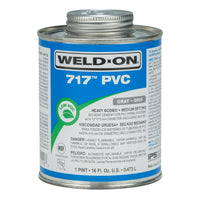 Ips Weldon 717 PVC 510 g/L VOC Gray Solvent Cement 16 oz. with Lid