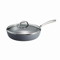 4.5 Qt Induction Aluminum Covered Deep Saute Pan - Slate Gray