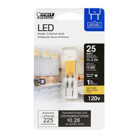 Feit Electric T4 G8 LED Bulb Warm White 25 Watt Equivalence 1 pk