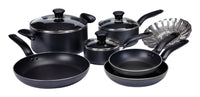 T-Fal Initiatives Aluminum Cookware Set Gray