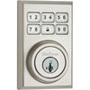 Kwikset SmartKey Satin Nickel Metal Electronic Deadbolt