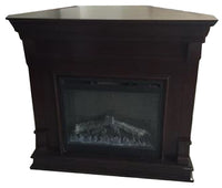 Colleen Mantle Electric Fireplace, Brown, 26-In. Firebox